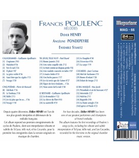 Poulenc "Tel jour, telle nuit" - Didier Henry