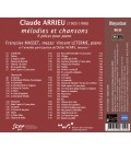 Claude ARRIEU : Mélodies et pièces pour piano